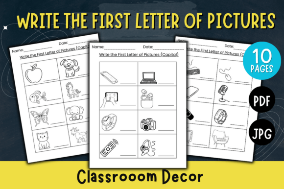 Boost Early Literacy: The 'Write the First Letter of Pictures' Method