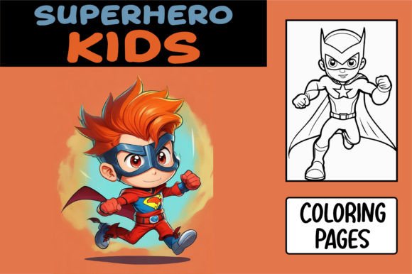 Cartoon Superhero's Kids Coloring Pages: Action-Packed Creativity