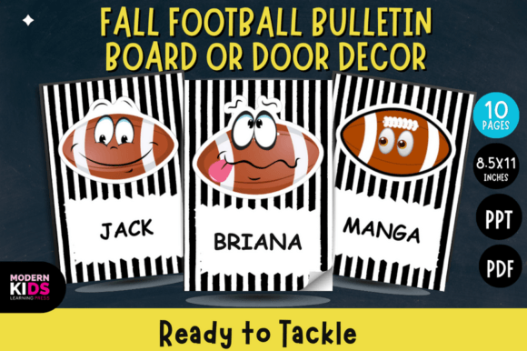 Celebrate the Season with Editable Fall Football Bulletin Board