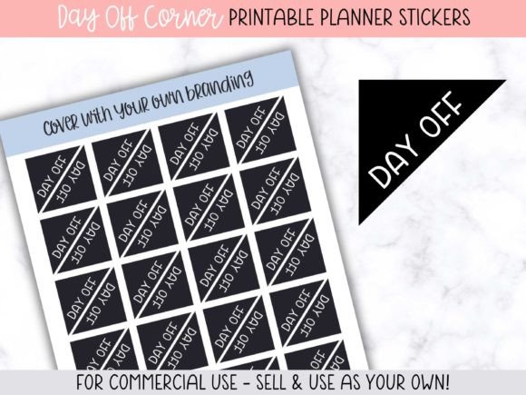 Day off Corner Box Planner Stickers: Streamline Your Sticker Business