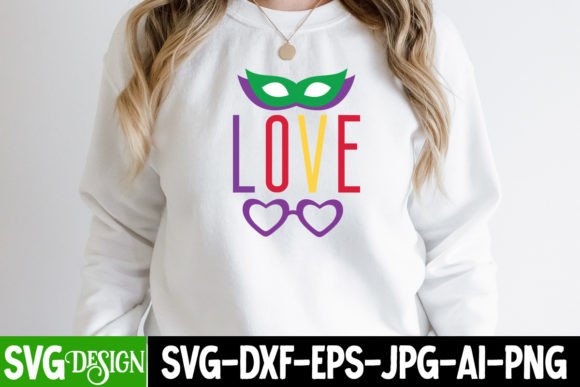 Love Mardi Gras SVG Cut File: Your Creative Toolkit