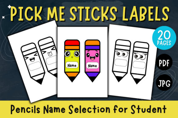 Pencils Name Selection for Student: A Playful Classroom Tool