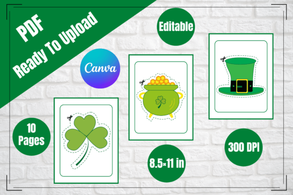St Patrick Scissors Skills KDP Interior: A Creative Asset for Publishers