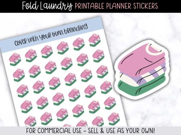 Streamline Your Sticker Shop with Fold Laundry Planner Stickers