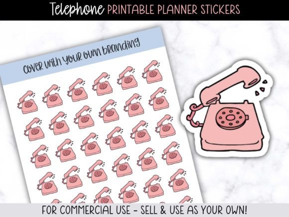 Telephone Planner Stickers: A Practical Asset for Creatives